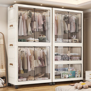 หน้าต่างรับแสงสีขาวแบบไม่ต้องติดตั้ง ตู้เสื้อผ้าเด็ก ตู้เสื้อผ้าหนา เครื่องมือเรียงลำดับสำหรับบ้าน กล่องเก็บของสำหรับเด็ก