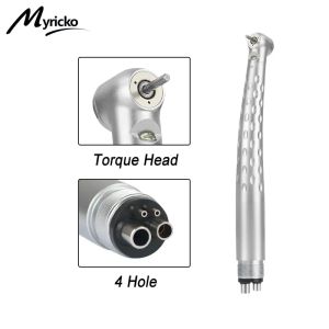 Myricko | Dental High Speed Handpiece Air Turbine Self-Power LED Push Button Handpiece E-generator Dental Equipment Tools B2/M4