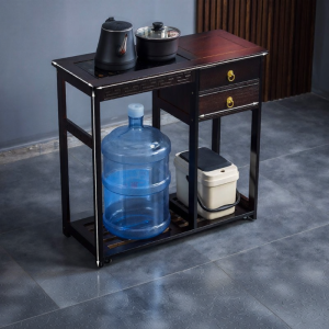 ZHISHANYUAN | Compact New Chinese Style Indoor Mobile Tea Trolley Set