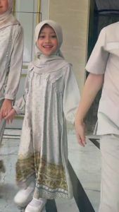 Gamis Anak Ethica 2025 Oxford Tan