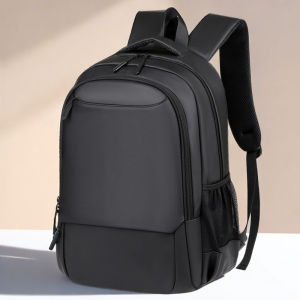 2025 New Mens Casual Travel Backpack Large Capacity Business Laptop Bag College Student Bookbag Double Shoulder Bag Commuter Style