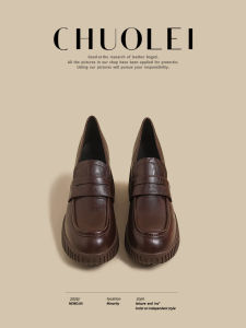 CHUOLEI | Retro Chunky Heel Loafers