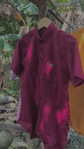 Kemeja Polos Pria Lengan Pendek Baju Kerja Kantor Santai