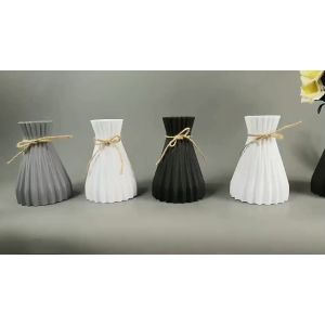 C56 Lọ hoa Bình hoa nhựa giả gốm sứ phong cách bắc âu cắm hoa decor kiểu vintage bình hoa bồ công anh để bàn trang trí CINDY