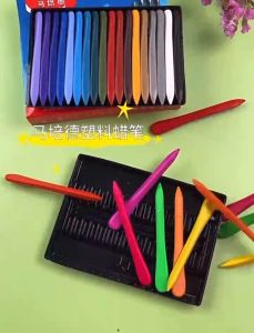 SG Seller Premium Baby Crayons Plastic Crayon 12 Colors Non-Dirty Hands Crayon Art Drawing Color Pencil Goodie Gift