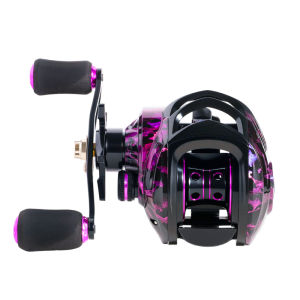 FISHMX Baitcasting Reel 7.2:1 Gear Ratio Streamlined Design Smooth Feel for Freshwater Saltwater Lure Fishing