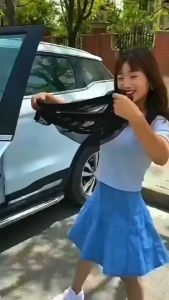 ม่านบังแดดกันยุงรถยนต์ ติดขอบประตู  ม่านบังแดดติดหน้าต่างรถ  อุปกรณ์เสริมภายในรถ  พร้อมส่ง