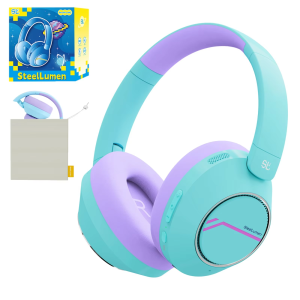 Active Noise Cancelling Headphones for Kids 75/85/94 dB Safe Volume Limit Built in Mic Wireless Bluetooth Headphones for Kids