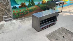 Lò nướng Salamander 8 họng ( bếp nướng không khói 8 họng )