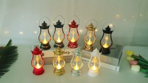 Vintage Kerosene Lamps: Portable Candle Lamps for Christmas & Halloween