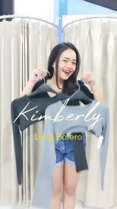 KIMBERLY RAYON SUPER CROP TOP MANSET SAMBUNG LENGAN PANJANG WANITA/ MANSET KIMBERLY