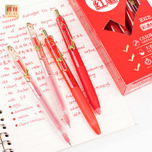 Quick-Dry Neutral Pen Red Color for Teachers Student Assignment Grading High Aesthetic Value Red Pen Business Stationery Supplies