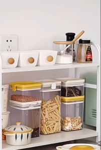Two/three-tier spice rack large-capacity spice storage rack stainless steel.