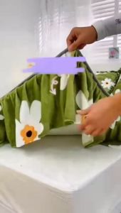 CADAR ROPOL 100% COTTON Floral Design Fitted Bedsheet - Ready Stock 4 in 1 (Queen/King) - 1000 Thread Count - Machine Washable