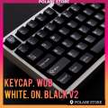 Nút bấm Keycap Aifei Cherry WoB v2 White on Black CMK Aifei Cherry Profile bàn phím cơ BoW Black on White Pyga Polabe Store. 