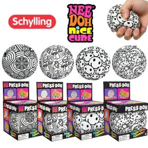 NEW NeeDoh Graffiti Ball Blind Box Series Desktop Ornament Stress Squishy Toys For People Under Pressure Fun Soft Stress Ball