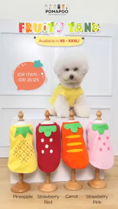 POMAPOO - Baju Kucing dan Baju Anjing Fruity Tank