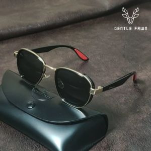 Gentle Fawn Kacamata Sunglasses Polarized Anti Silau Matahari Bentuk Retro Fashionable Kotak TR90 Metal 3328