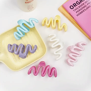 COD 10.5CM - JEPIT RAMBUT SALON FASHION GELOMBANG PREMIUM / AKSESORIS JEDAI RAMBUT SHAPE KOREAN STYLE