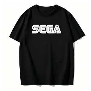 Sanrio | New Arrival Sega Logo Men Women Summer T Shirts Casual Streetwear Harajuku Tshirt Korea Style Game Fans Male Fashion T Shirt