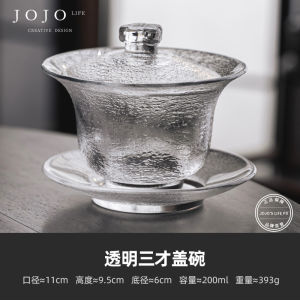 Cốc Trà Pha Lê Dày Trang Trí Kim Cương Vàng JOJOS L. PD Program Crystal Glass Hammer Pattern Tea Cup Phụ Kiện Phòng Ăn