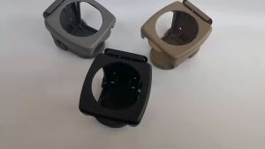 Giá Đỡ Lon/ Chai Nước Dạng Gập Gọn Tiện Lợi Sáng Tạo Cho Xe Hơi Chất Liệu Nhựa ABS Nhỏ Gọn 10x9x2cm