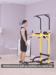 Premium Pull Up Bar Multi Function Free-Standing Pull Up Station Adjustable Height 155cm-240cm With Backrest Resistance Bands Home Gym Training Frame