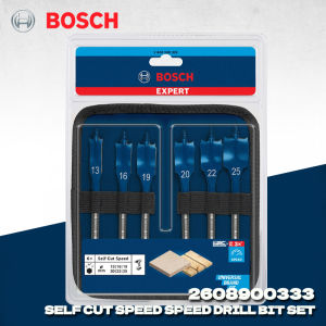Bosch | BOSCH 2608900333 Expert Self Cut Speed Flat Spade Thread Drill Bit Set 13-25mm 6pcs 152MM Drill Hole Bits For Woodworking
