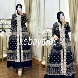 Jena Dress Outer Lepas Renda Fashion Muslim Terbaru Gamis Lebaran Gamis Pesta Dress Kondangan Gamis Modern Tersedia Ukuran Jumbo