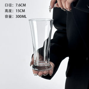 European Style Glass Cup Pure Color Bellied Cocktail Milk Tea Waist-Cinching Mojito Juice Long Island Iced Tea Beer Cup