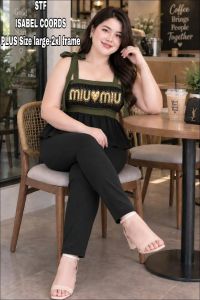 PLUS SIZE TERNO FOR LARGE UP TO 2XL FRAME- MAKAPAL TELA WITH POCKET PANTS