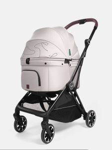 Uppapets Nero Lightweight Folding Automatic Pet Stroller for Small Dogs And Cats Shock Absorption Convenient for Travel And Leisure