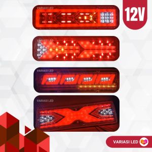 12V - Lampu LED Running Stoplamp 30 CM Untuk Futura L300 Carry Pickup APV Universal Waterproof - Part 1