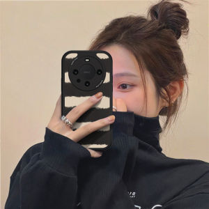 Huawei Mate80ProMax Phone Case Womens Simple Soft Silicon Ins Texture Full Lens Protection High-End Feelings New Model 40 50 30 Protective Cover