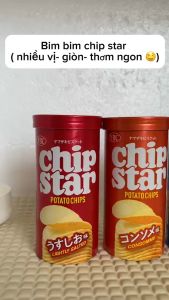 Nội địa Nhật Bánh snack khoai tây lát YBC chipstar hộp 50gr nhiều vị