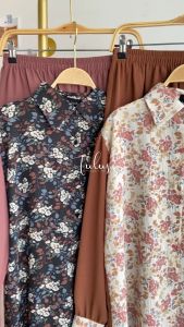 Tulus Signature Filio Set LD 110 - Setelan Wanita Tunik Kelly Crinkle Airflow Premium Terbaru