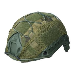 BOOIU Tactical Helmet Cover Airsoft High-cut Helmet Cover Hunting CS Camo with Elastic Cord for MH PJ BJOPS-Core Fast Helmet