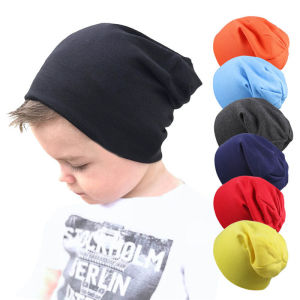 Spring Autumn New Hat for Boys Girls 0-4Years Children Street Dance Hip Hop Cotton Knitted Cap Winter Warm Solid Color Kids Caps
