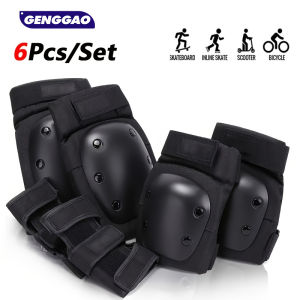 3-in-1 Protective Gear Set - Knee Pads Elbow Pads & Wrist Guards for Skateboarding Roller Skating Cycling Inline Skating