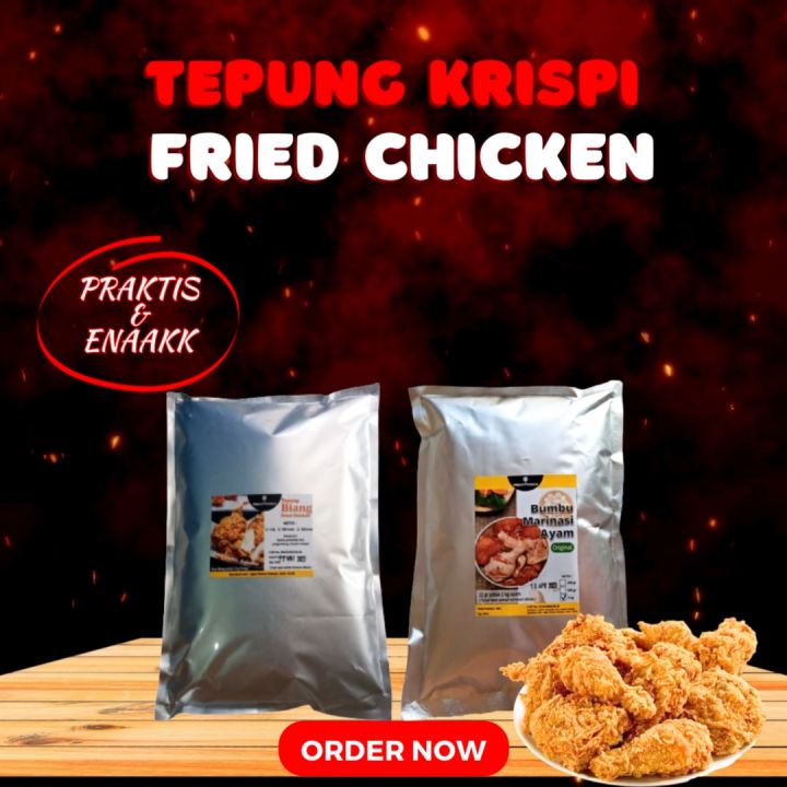 Tepung Krispi Tepung Biang Fried Chicken 500 gram untuk campuran 10 kg tepung Terigu