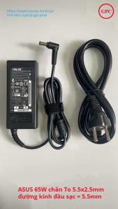 Sạc Laptop Asus 19v 3.42a (65w) Chân To 5.5x2.5mm - đường kính đầu sạc 5.5mm
