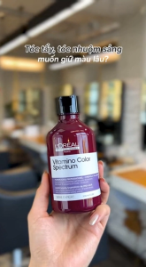 Dầu Gội Tím Khử Vàng Loreal Chroma Crème Purple 1500ml - Cho Tóc Bạch Kim & Xám Khói