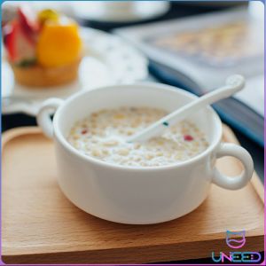 Need. Ceramic Tableware Dinner Plate Serving Dish Salad Plate Soup Bowl with Two Handle 15.6*10.9*5.4cm