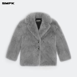 SMFK | Celebrity Style Wide Warm Faux Fur Jacket