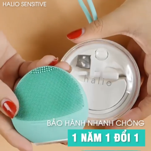 Máy Rửa Mặt Dành Cho Da Nhạy Cảm Halio Sensitive Facial Cleansing Massaging Device - Bảo Hành 12 Tháng