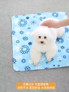 แผ่นเจลเย็น ที่นอนเจลเย็นสำหรับสัตว์เลี้ยง อุณหภูมิลดลงอย่างรวดเร็ว วัสดุปลอดภัยและไม่เป็นอันตราย ทนทาน ทนกัด แผ่นเจลเย็นแมวสุนัข