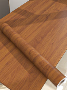 Waterproof Oil-resistant Heat-proof Wood-grain Desktop Sticker Self-adhesive Renovation Decal for Old Furniture Cabinet Table