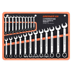 Industrial Grade Extended Dual Use Open-end and Box Wrench 10mm