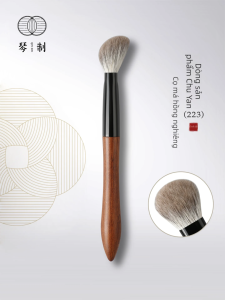QINZHI | Cọ Phấn Má Tạo Đường Viền và Highlight Dạng Nghiêng Lông Thú