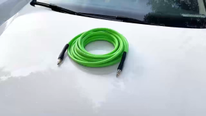 M22 Double O Ring Hose Connector High Pressure Washer Hose Green Kink Resistant 10-15M Car Wash Water Jet Pipe